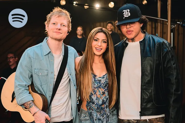 Shakira, Ed Sheeran y Beéle reviven “Hips Don’t Lie” remix