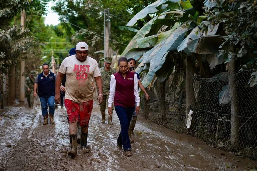 Sheinbaum descarta riesgo por el crecimiento del río Pánuco; afirma que mantendrá monitoreo