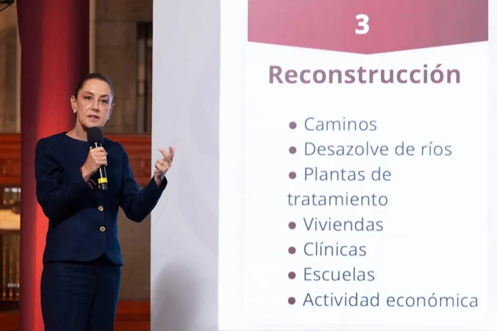 Sheinbaum estima que se necesitarán 10 mil millones de pesos para la reconstrucción tras inundaciones