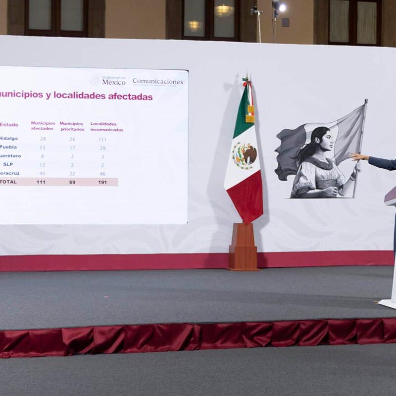 Más de 13 mil viviendas censadas por daños tras lluvias en cinco estados de México, reporta Sheinbaum