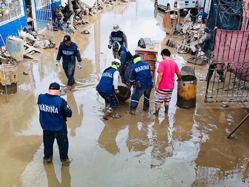 Sube a 70 la cifra de muertos por las inundaciones en cinco estados en México