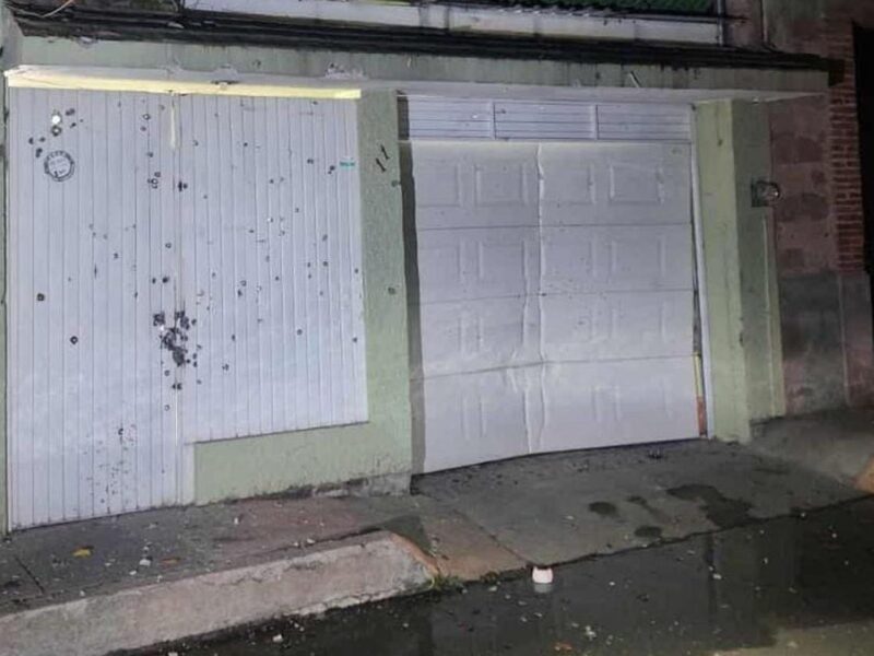 Sujetos armados rafaguean la fachada de un domicilio en Huandacareo