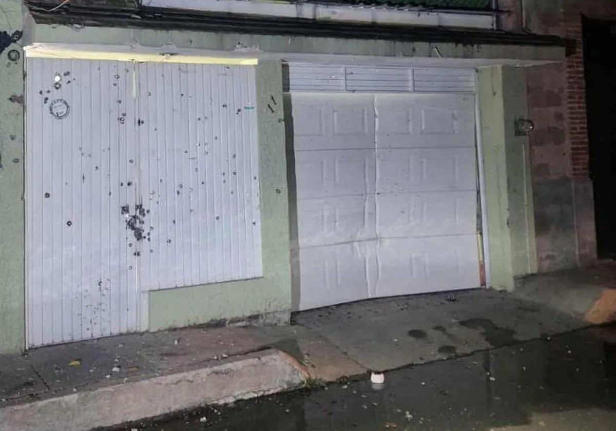 Sujetos armados rafaguean la fachada de un domicilio en Huandacareo
