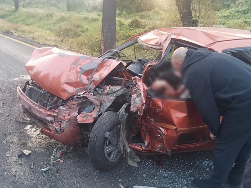 Un accidente en Huiramba, sobre la carretera Morelia-Pátzcuaro, dejó a un conductor muerto hoy