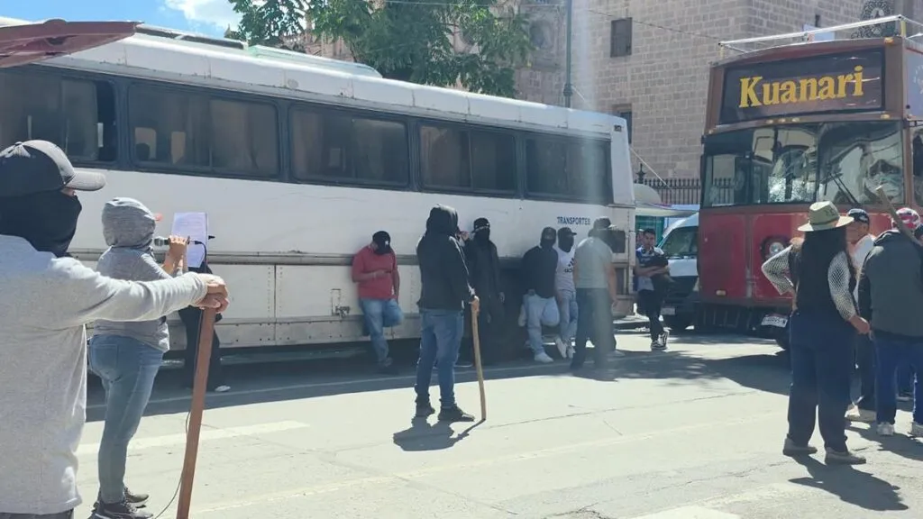 vandalizados tranvías del Centro Histórico de Morelia
