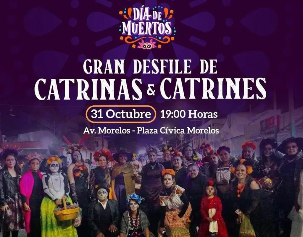 Zacapu se llena de tradición y color con el Gran Desfile de Catrinas y el 1er Festival del Pan de Muerto y Chocolate