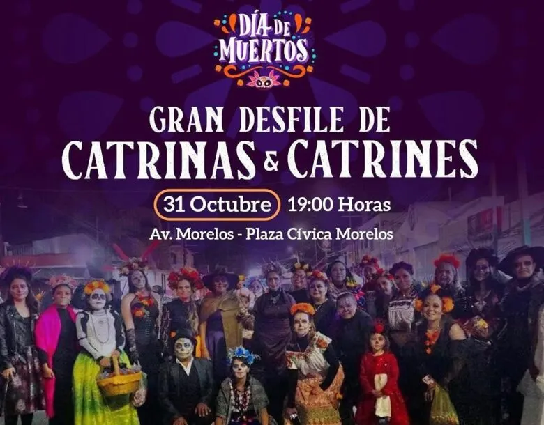 Zacapu se llena de tradición y color con el Gran Desfile de Catrinas y el 1er Festival del Pan de Muerto y Chocolate