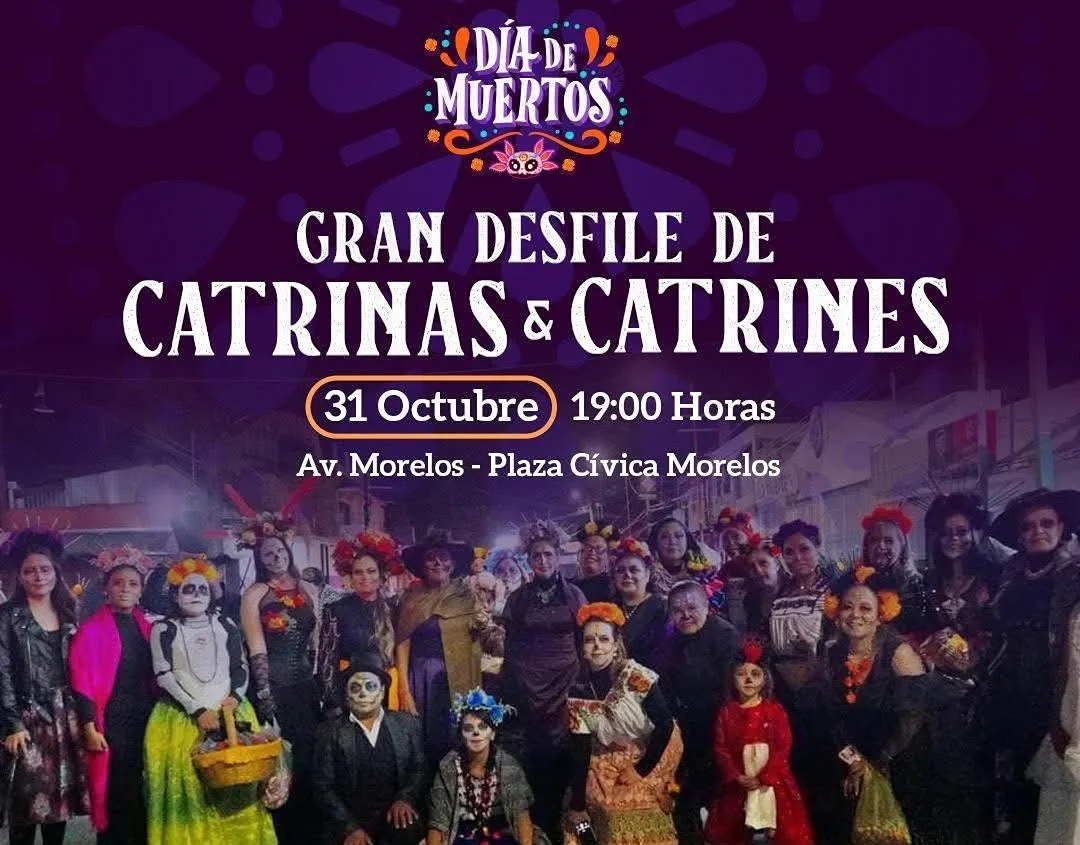 Zacapu se llena de tradición y color con el Gran Desfile de Catrinas y el 1er Festival del Pan de Muerto y Chocolate