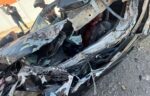 Aparatoso accidente en la Morelia-Salamanca deja a conductor herido de gravedad
