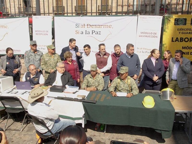 Avanza en Michoacán estrategia de desarme con resultados en Morelia y Zamora