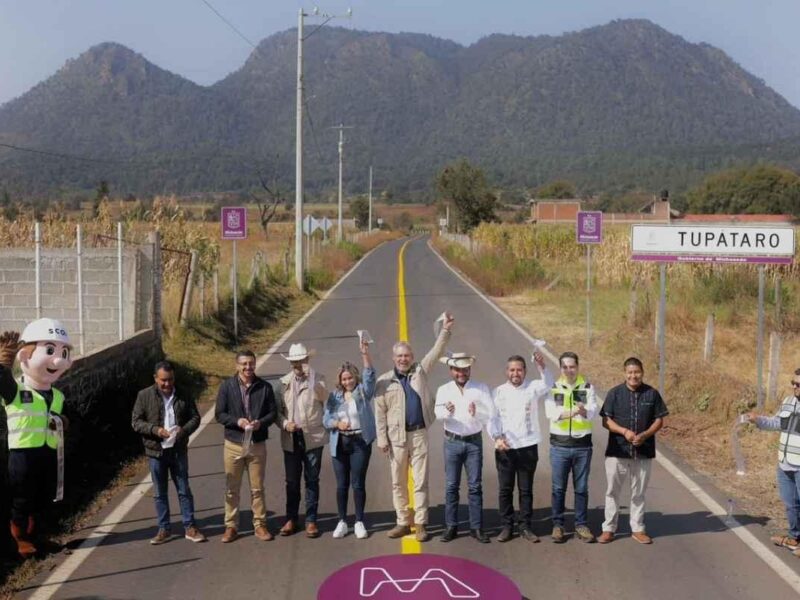 Bedolla Inaugura el libramiento Tupátaro-Cuanajo para impulsar el turismo y el comercio artesanal