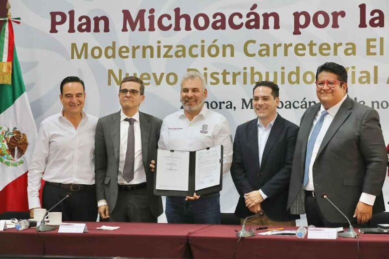 Bedolla y RCO concretan distribuidor vial en La Rinconada, acceso estratégico a Zamora