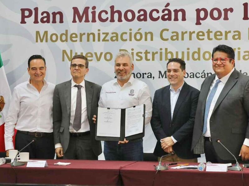 Bedolla y RCO concretan distribuidor vial en La Rinconada, acceso estratégico a Zamora