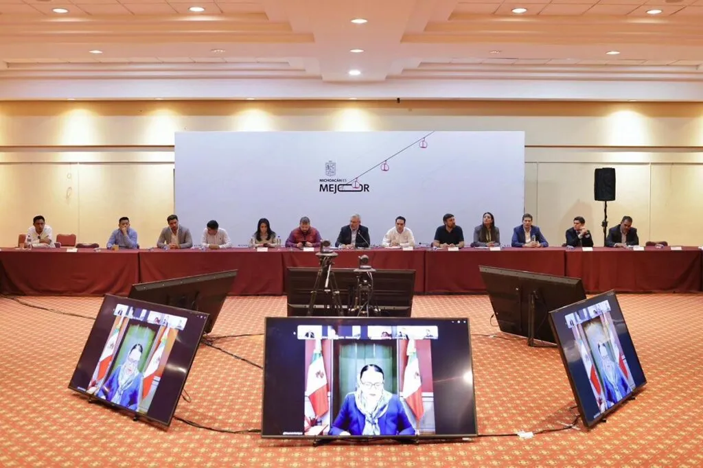 Bedolla y Rosa Icela inician primeras reuniones del Plan Michoacán con alcaldes