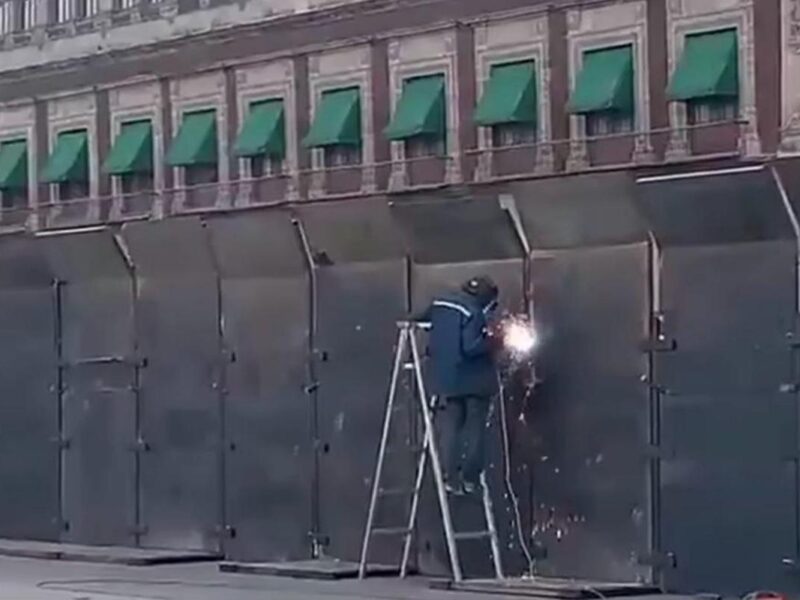 Blindan Palacio Nacional ante amago de manifestaciones para el fin de semana