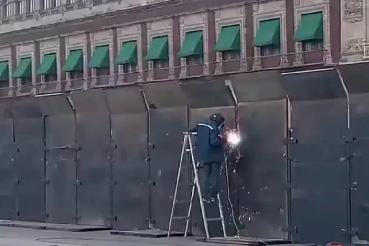 Blindan Palacio Nacional ante amago de manifestaciones para el fin de semana