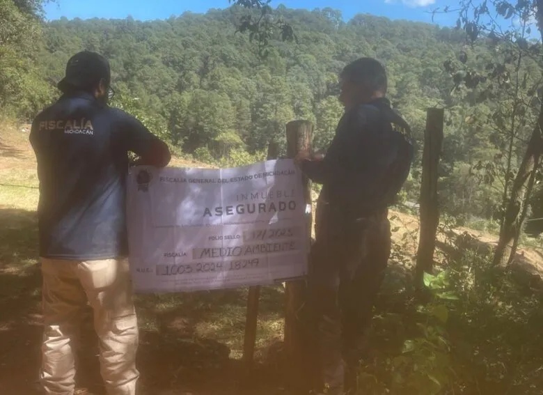 cateo FGE Michoacán Madero predio asegurado