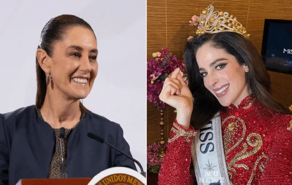 Claudia Sheinbaum felicita a Fátima Bosch por su triunfo en Miss Universo 2025