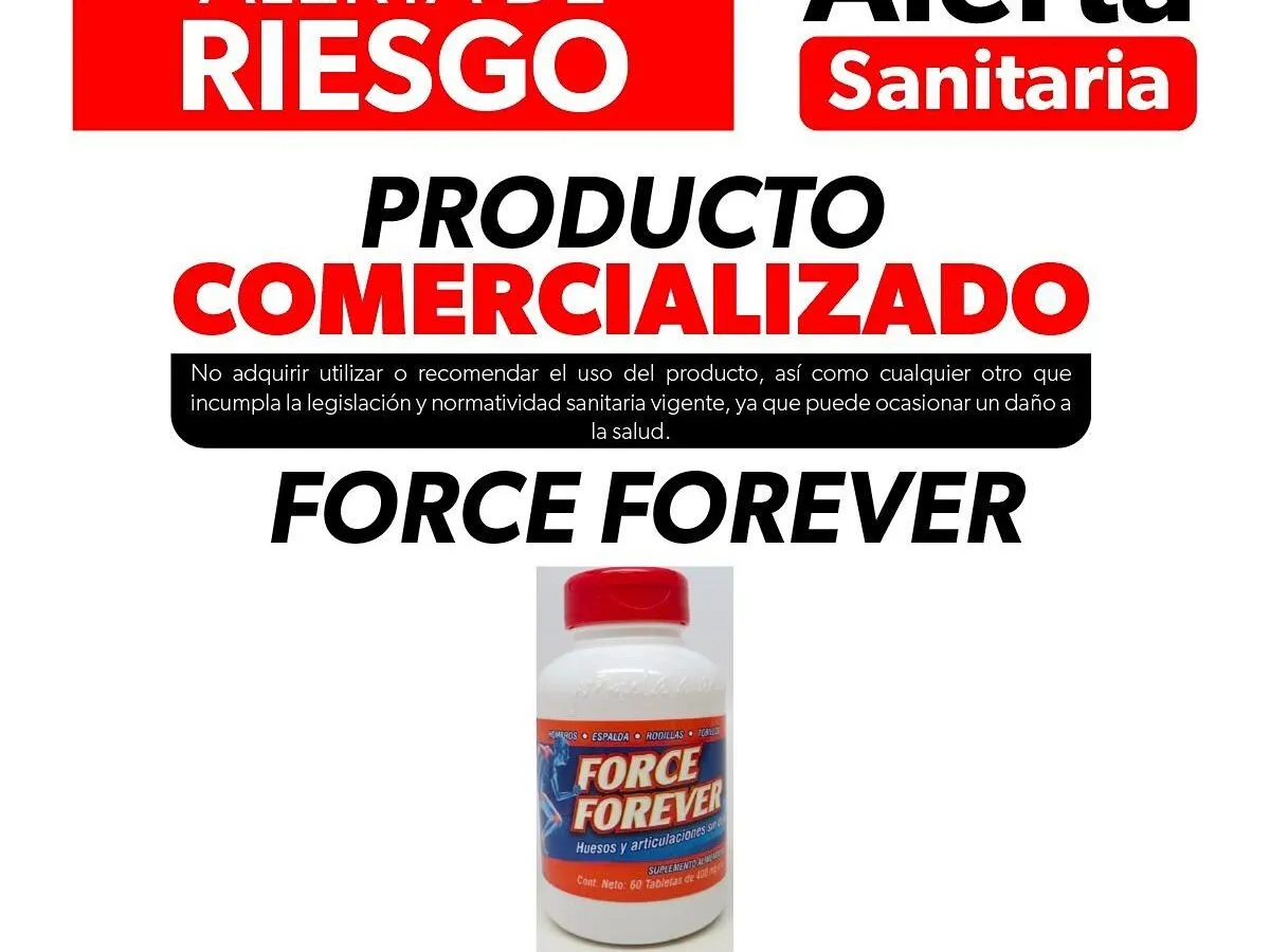 Cofepris emite alerta sanitaria del producto Force Forever