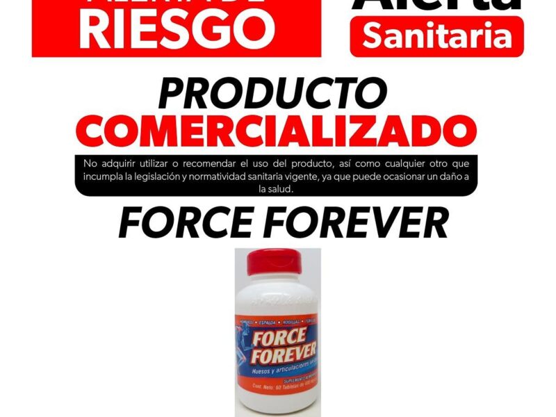 Cofepris emite alerta sanitaria del producto Force Forever