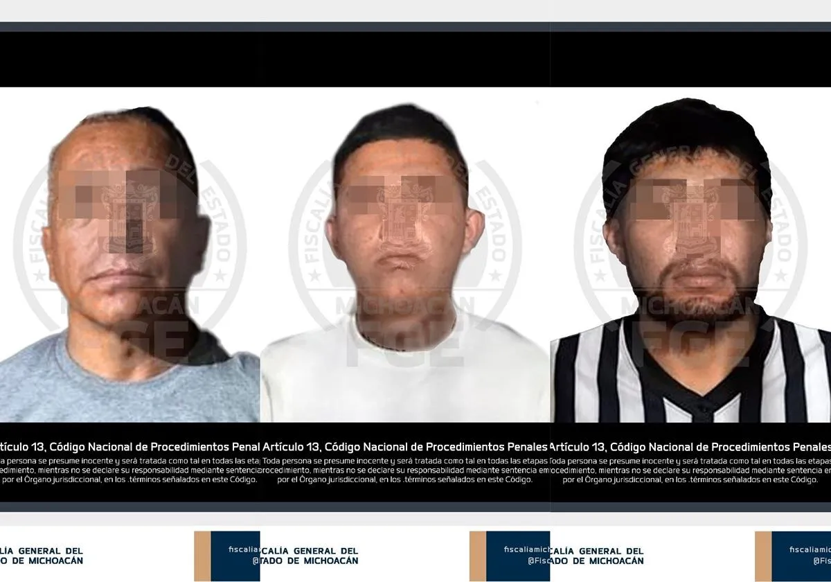 Detienen a tres presuntos extorsionadores en Morelia