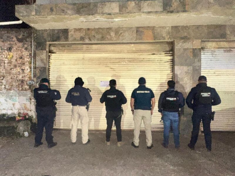 En cateo realizado en Quiroga, asegura FGE vehículos robados
