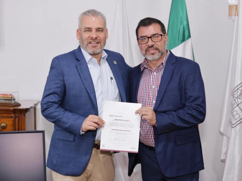 Evade Bedolla responder sobre posible renuncia del secretario de Seguridad Pública