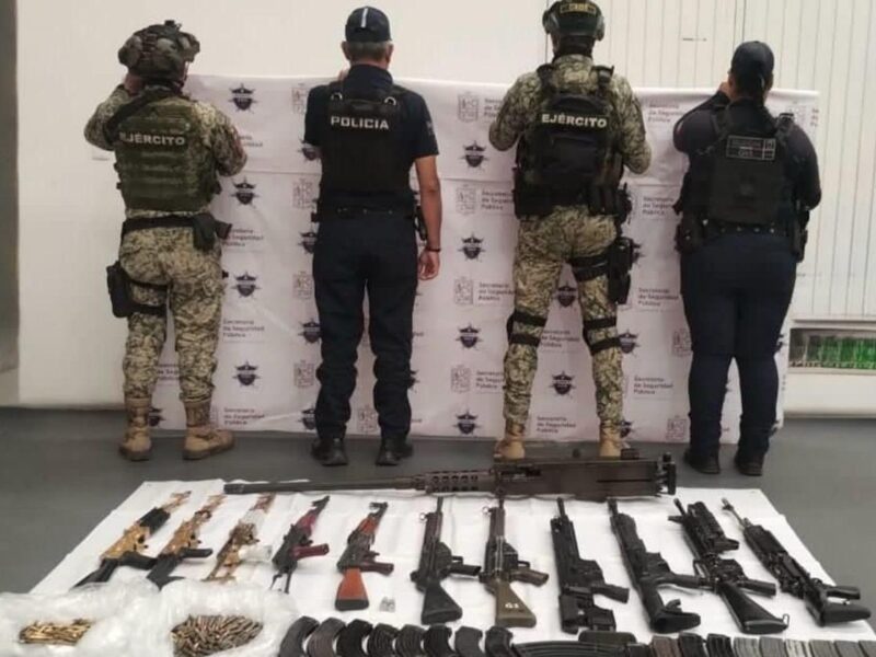 fuerzas federales estatales huetamo armas