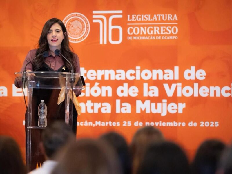 Giulianna Bugarini destaca avances legislativos contra la violencia contra las mujeres en Michoacán