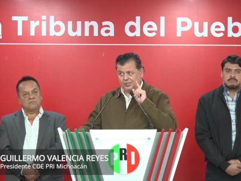 Guillermo Valencia niega participación del PRI en disturbios en Morelia