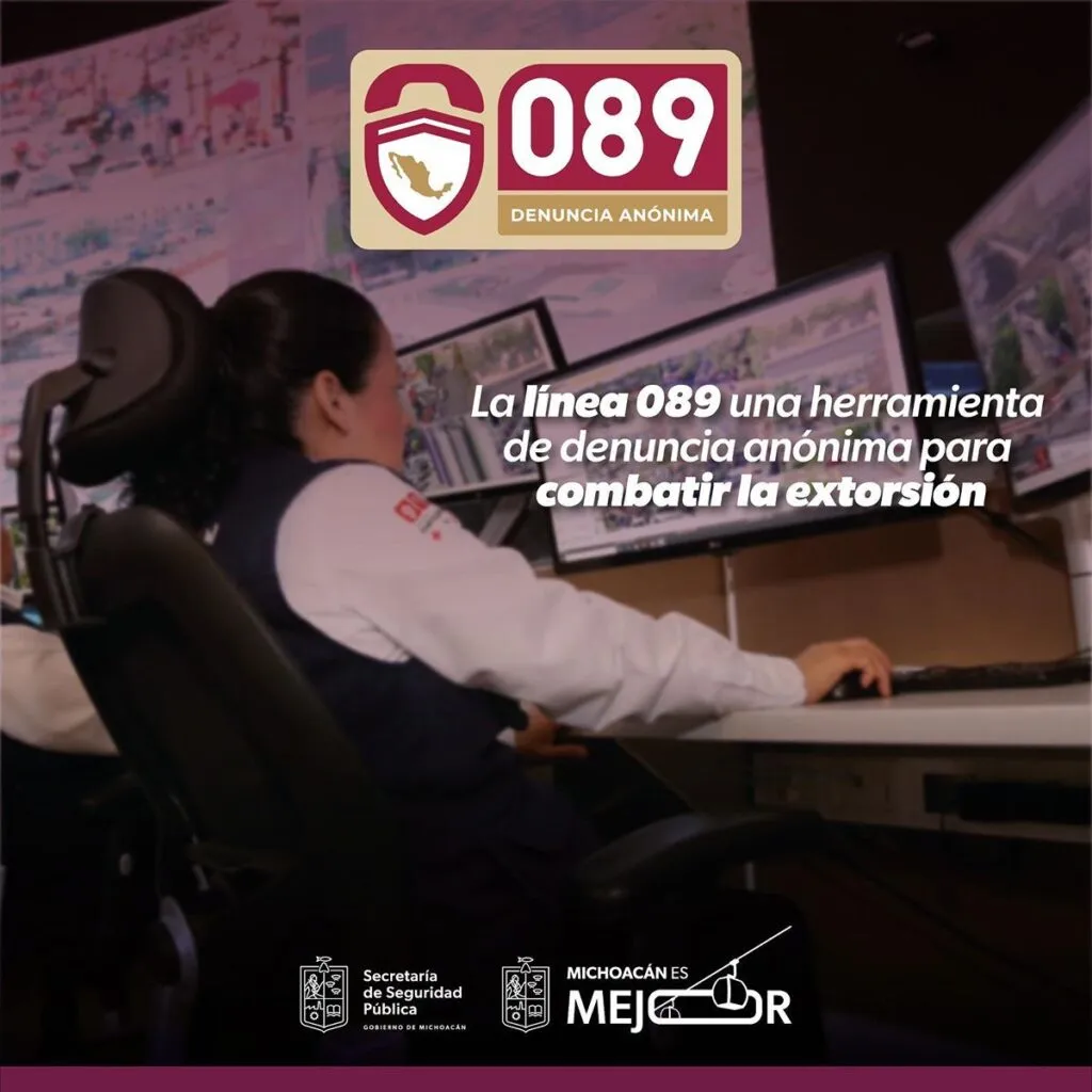 Línea 089 herramienta de denuncia anónima SSP