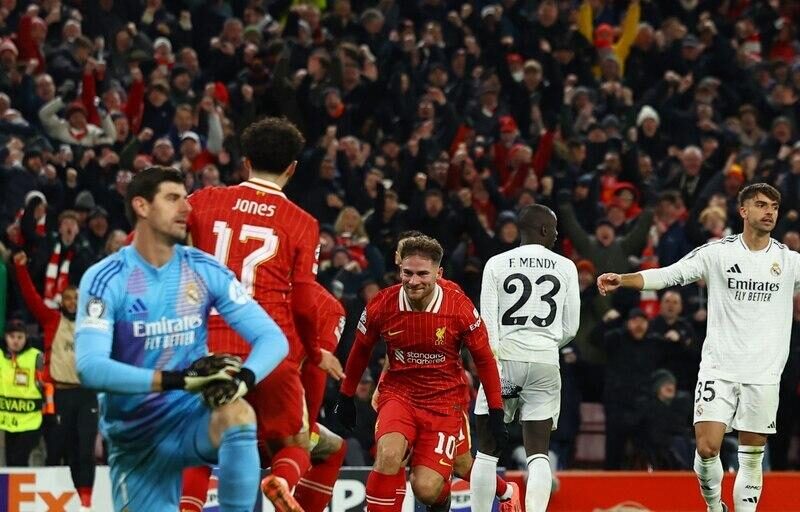 Liverpool derrota en Anfield 1-0 a un inofensivo Real Madrid