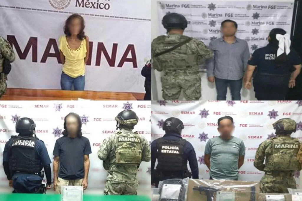 Marina detiene a 22 presuntos delincuentes y asegura armas y droga en operativos del “Plan Colima”