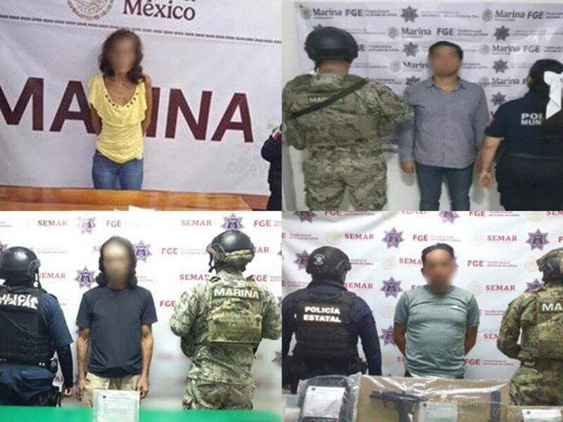 Marina detiene a 22 presuntos delincuentes y asegura armas y droga en operativos del “Plan Colima”