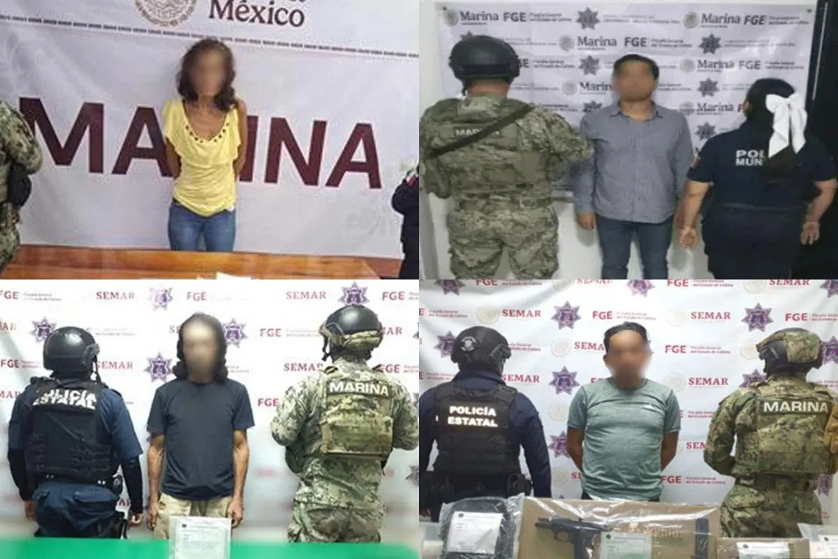Marina detiene a 22 presuntos delincuentes y asegura armas y droga en operativos del “Plan Colima”