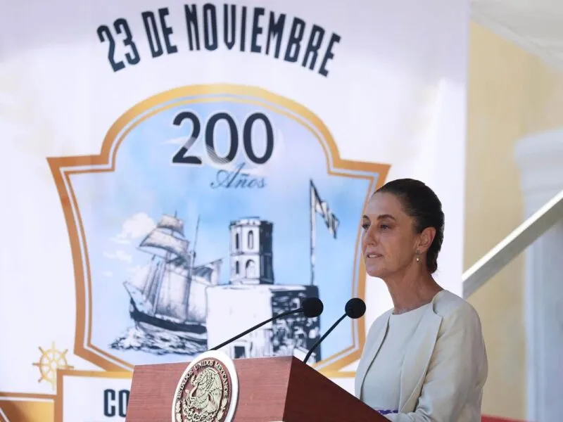 “No triunfa quien busca apoyo extranjero cuando no tiene el respaldo interno”, dice Sheinbaum en Veracruz