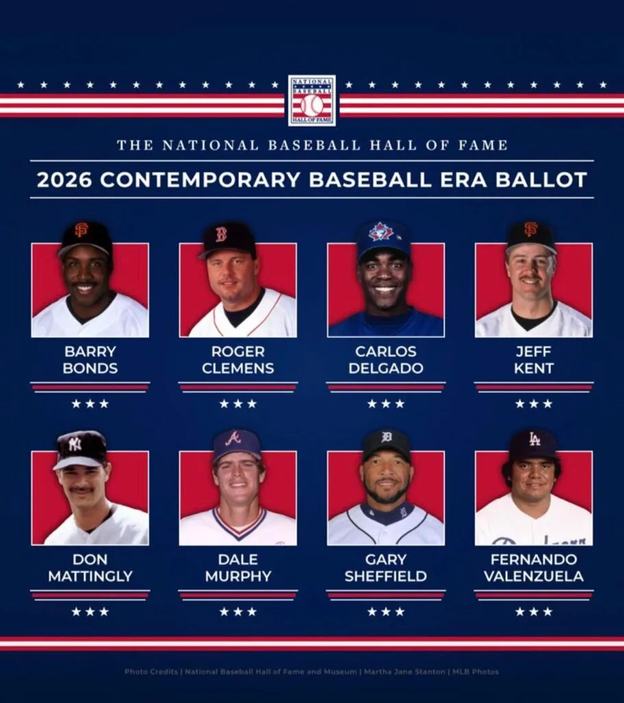 Nominados al Salón de la Fama béisbol 2026