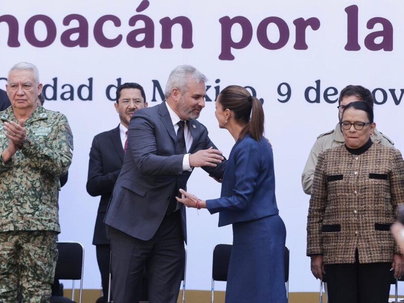 Presentan Bedolla y Sheinbaum Plan Michoacán por la Paz y la Justicia