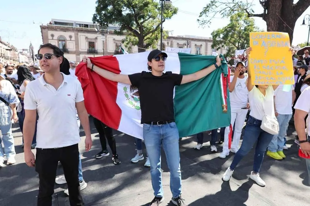 Sin incidentes, manifestación en el Centro Histórico de Morelia: Segob