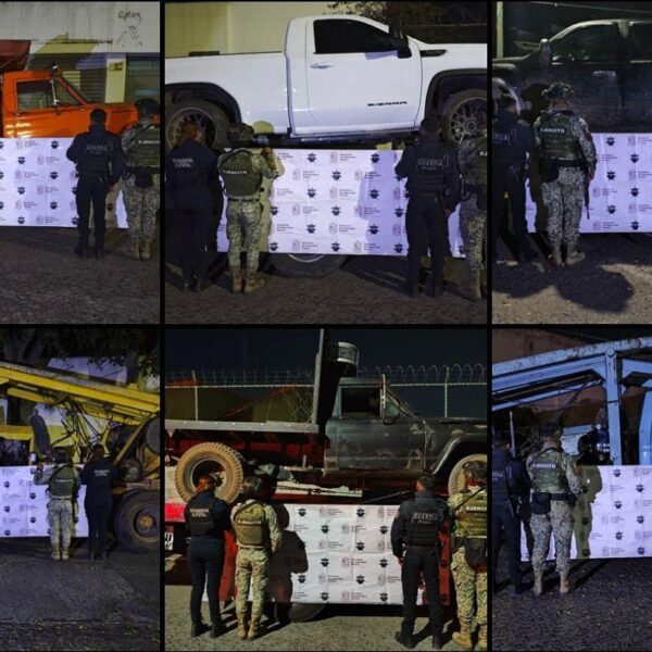 SSP asegura 10 vehículos y cartuchos de alto calibre en Hidalgo