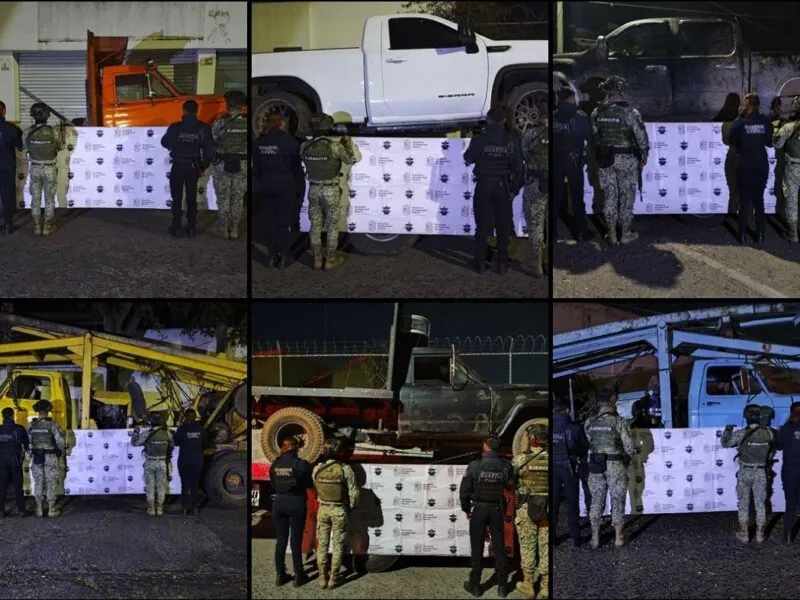 SSP asegura 10 vehículos y cartuchos de alto calibre en Hidalgo