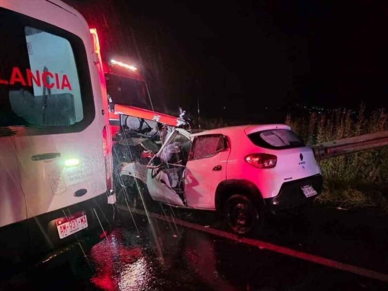 Un accidente en la carretera Zacapu-Villa Jiménez resultó en la muerte de un hombre