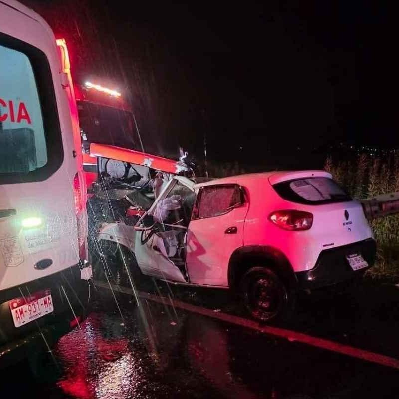 Una fuerte accidente en la carretera de Zacapu – Villa Jiménez deja un muerto