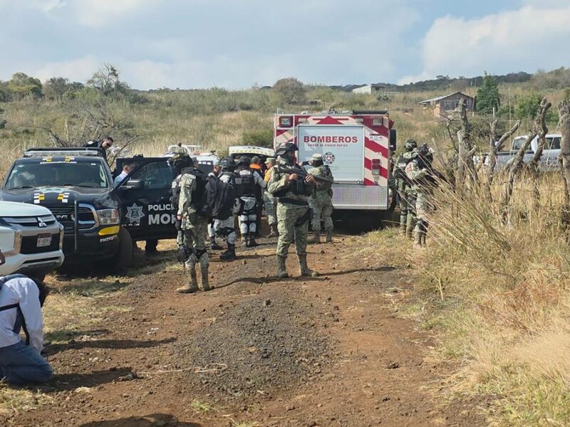 Un muerto y un herido, resultado de explosión cerca del cerro del Quinceo en Morelia