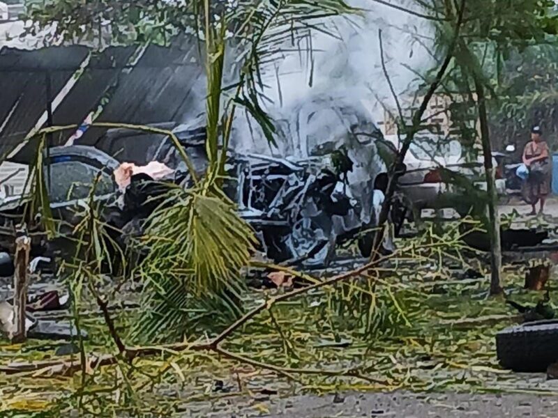 Coche bomba en Coahuayana estaba tripulado; conductor habría muerto en el estallido: FGE