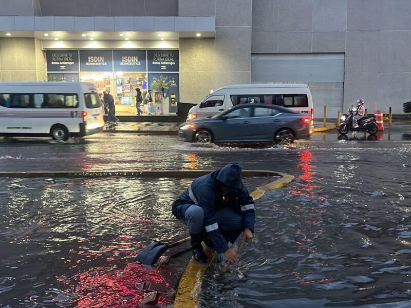 Encharcamientos menores en Morelia tras lluvia; reporta PC que no ha habido incidentes