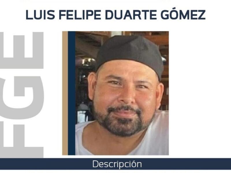 FGE ofrece recompensa para localizar a Luis Duarte por feminicidio y secuestro en Uruapan
