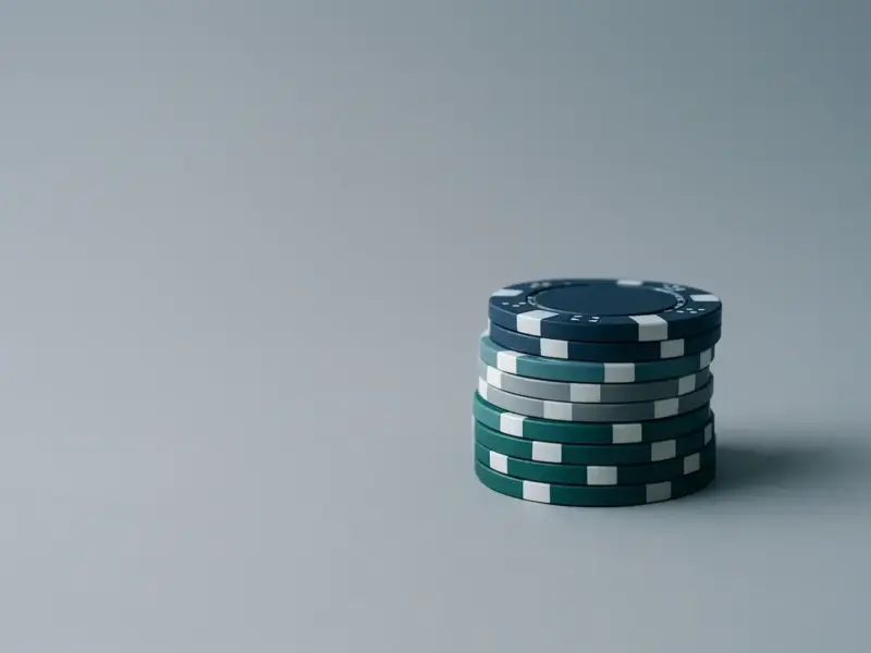 Fichas representando un casino on line