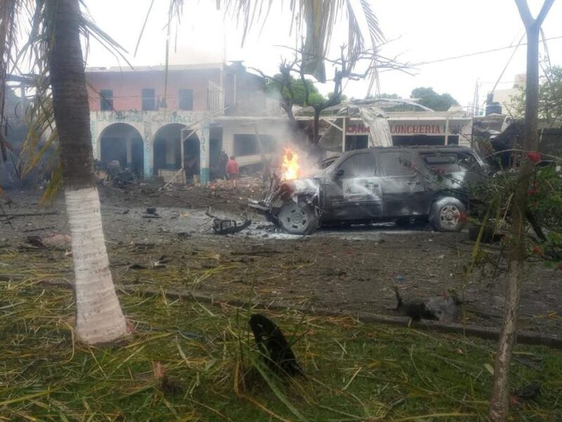 Gabinete de Seguridad Nacional confirma 2 fallecidos tras explosión de vehículo en Coahuayana