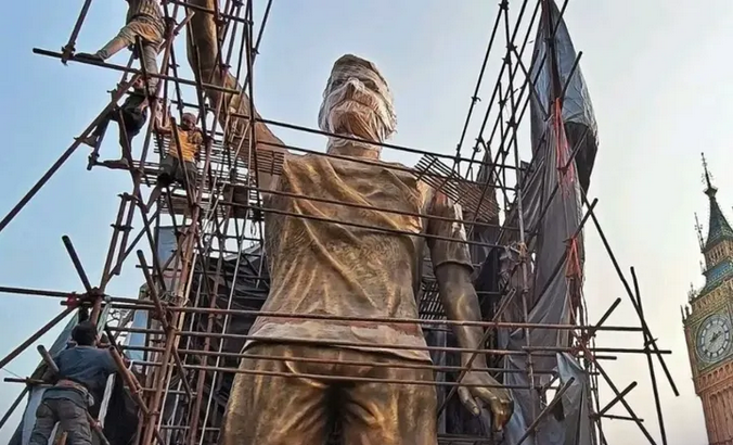 India rinde homenaje a Lionel Messi con un monumento de 21 metros-1